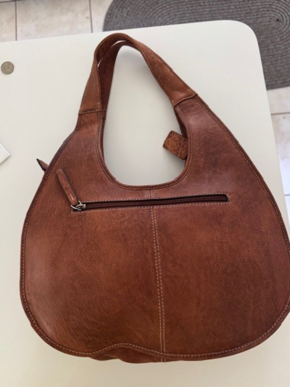 ARIAT Brown Leather Shoulder Bag Brand New Never Used - Picture 2 of 5